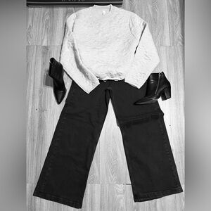 Lululemon Textured Crewneck Sweatshirt Gray Size 8 Quilted Cloud Pullover